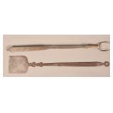 19th Century Wrought Iron Fork and Spatula.