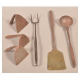 Lot of Antique Wrought Iron Utensils.