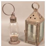 Two 19th Century Tin Candle Lanterns.