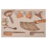 Lot of Antique Wrought Iron Utensils.