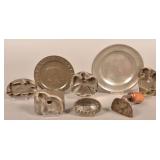 Eight Various Pieces of 19th Century Metalwares.