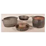 Five Pieces of Cast Iron Cookware.