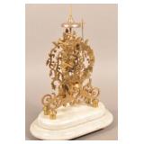 Antique English Fusee Skeleton Clock.