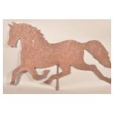 19th Century Sheet Iron Running Horse Weathervane.
