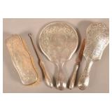 5 Piece Gorham Sterling Art Nouveau Vanity Dresser