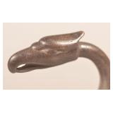 Antique Iron Eagle Head Handle Cane.