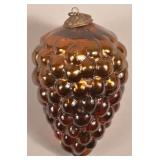 Antique German Copper Glass Cluster of Grapes Kuge