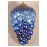 Antique German Cobalt Glass Cluster of Grapes Kuge