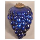 Antique German Cobalt Glass Cluster of Grapes Kuge
