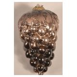 Antique German Dark Copper Cluster of Grapes Kugel