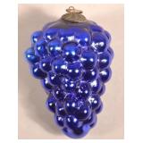 Antique German Cobalt Glass Cluster of Grapes Kuge