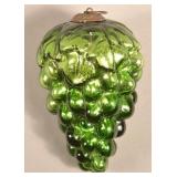Antique German Green Glass Cluster of Grapes Kugel