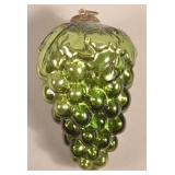 Antique German Green Glass Cluster of Grapes Kugel