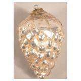 Antique French Silver Glass Cluster of Grapes Kuge