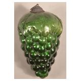 Antique German Green Glass Cluster of Grapes Kugel