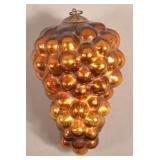 Antique German Copper Glass Cluster of Grapes Kuge