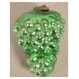 Antique German Green Glass Cluster of Grapes Kugel