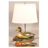 Two Signed Peter Ompir Folk Art Painted Decoys.