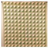 Antique Geometric Pattern Patchwork Quilt.