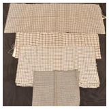 Lot of Antique Blue and White Check Homespun.