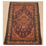 Vintage Center Medallion Pattern Oriental Area Rug