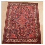 Vintage Center Medallion Pattern Oriental Area Rug