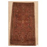 Antique/Vintage Floral Pattern Oriental Area Rug.