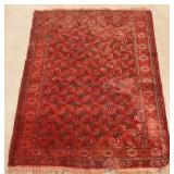 Antique/Vintage Geometric Pattern Oriental Area Ru