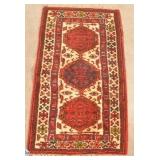 Antique/Vintage Geometric Pattern Oriental Area Ru