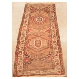 Antique/Vintage Geometric Pattern Oriental Area Ru