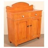 PA Grain Paint Decorated Softwood Jelly Cupboard.