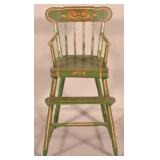 PA 19th Century Green Painted Child