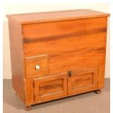 Antique PA Grain Paint Decorated Softwood Flour Ch