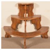 Antique PA Grain Painted Softwood 3-Tier Plant Sta