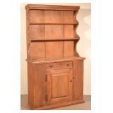 Softwood Period Style Pewter Cupboard.