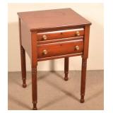 PA Sheraton Cherry Two Drawer Stand.