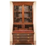 English Chippendale Secretary Desk.