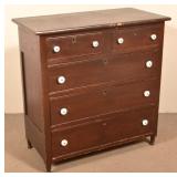 PA Sheraton Painted Softwood Chest of Drawers.