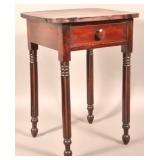 Pennsylvania Sheraton One Drawer Stand.