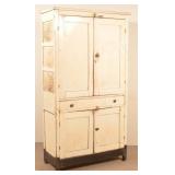 Antique Softwood and Punch Tin Pie Safe.