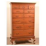 American Queen Anne Walnut Chest on Frame.