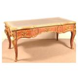 Vintage French Louis XV Style Bureau Plat Desk.