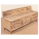 Pennsylvania Sheraton Softwood Kindling Bench.