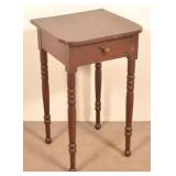 Pennsylvania Sheraton Mixed Wood One Drawer Stand.