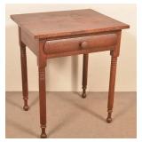Pennsylvania Sheraton Softwood One Drawer Stand.