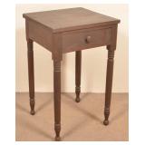 Pennsylvania Sheraton Cherry One Drawer Stand.