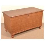 PA Federal Comb Decorated Softwood Blanket Chest.