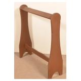 Antique Wood Drying Rack with Old Brown Paint.