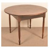 Pennsylvania Sheraton Mixed Wood Circular Top Tabl
