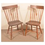 Pair of American 19th Century Windsor Side chairs.